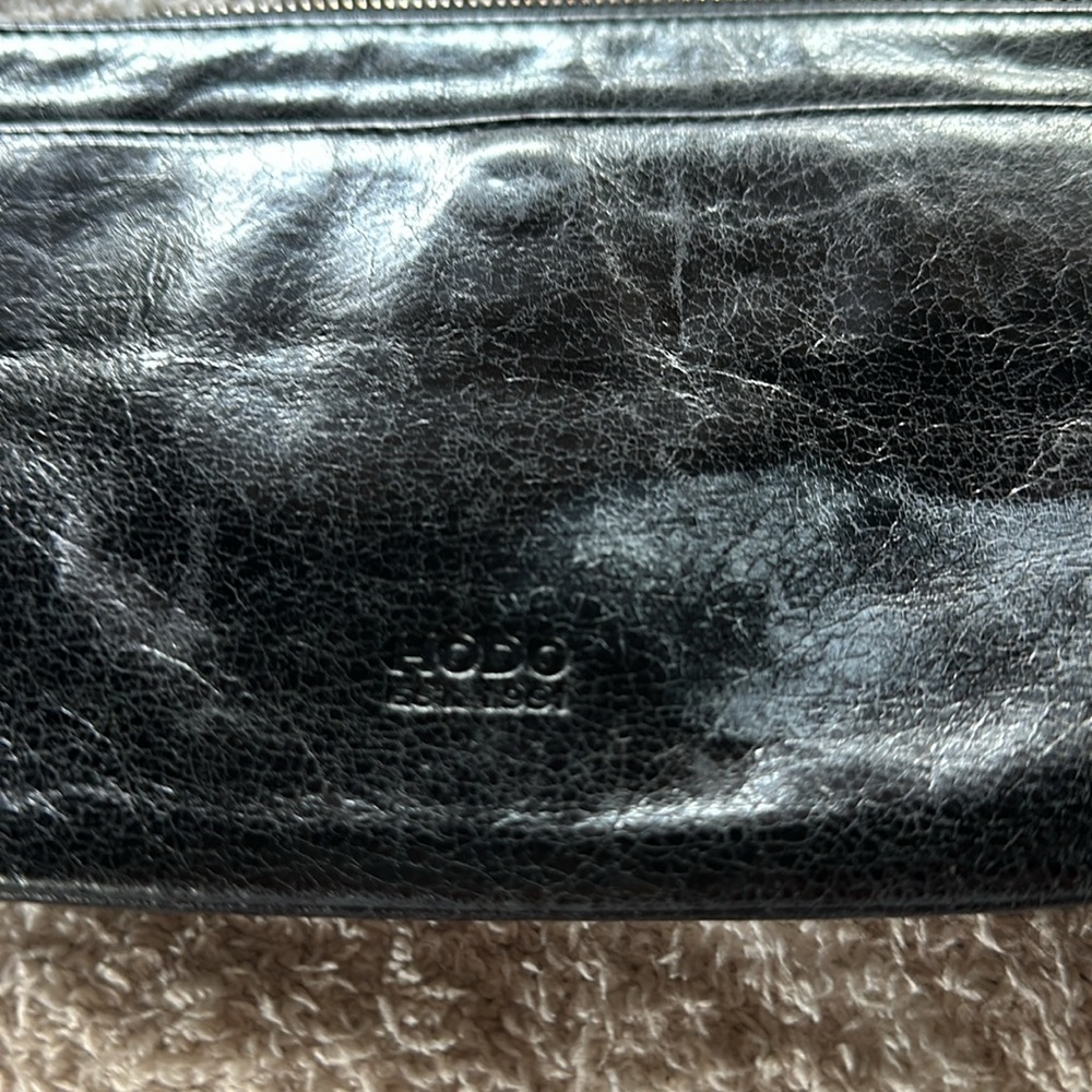 HOBO International Small, Black, Genuine Leather Bag, Crossbody Handbag. - Picture 4 of 8